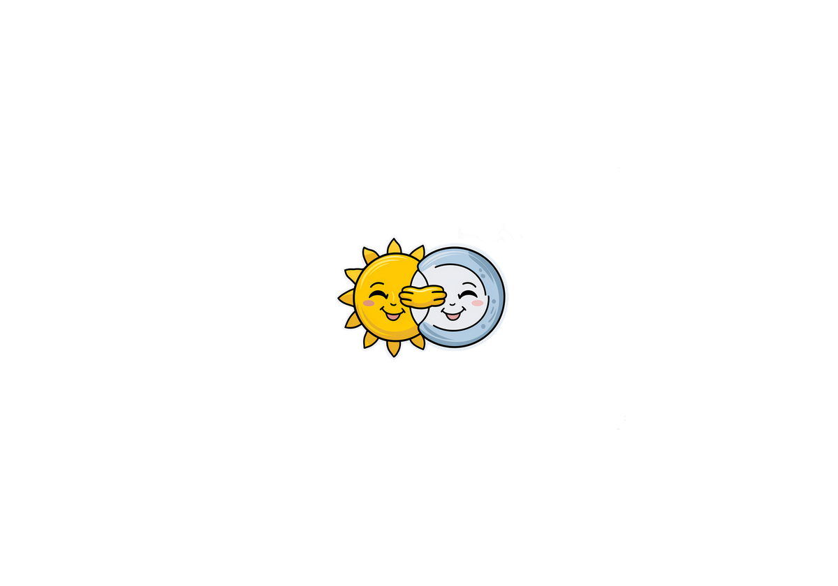 Sun and Moon Throw Pillow | Cute Peekaboo Celestial Decorative Pillow | Kids Room Gift