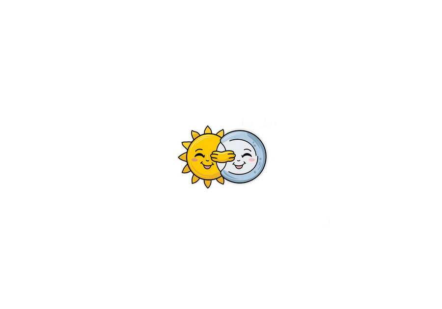 Sun and Moon Throw Pillow | Cute Peekaboo Celestial Decorative Pillow | Kids Room Gift