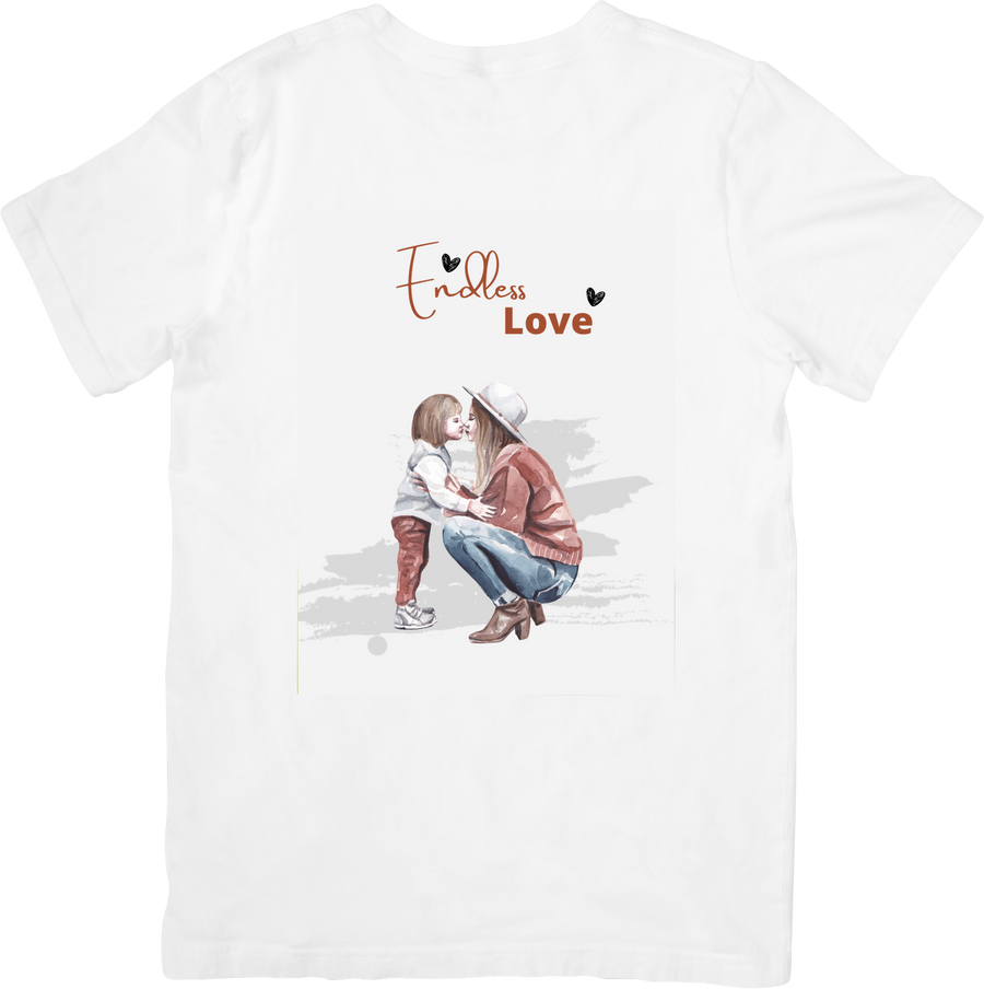 Endless Love Mother And Child T-Shirt | Soft Watercolor Mom Hug Graphic Tee | Mothers Day Gift