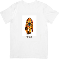 Thumbnail for Wild Geometric Tiger T-Shirt | Bold Colorful Low Poly Big Cat Graphic Tee