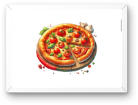 Thumbnail for Fresh Margherita Pizza Wall Art | Vibrant Italian Food Print | Kitchen Foodie Gift