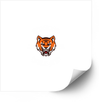 Thumbnail for Fierce Tiger Head Roaring Sticker | Bold Mascot Orange Animal Vinyl Decal