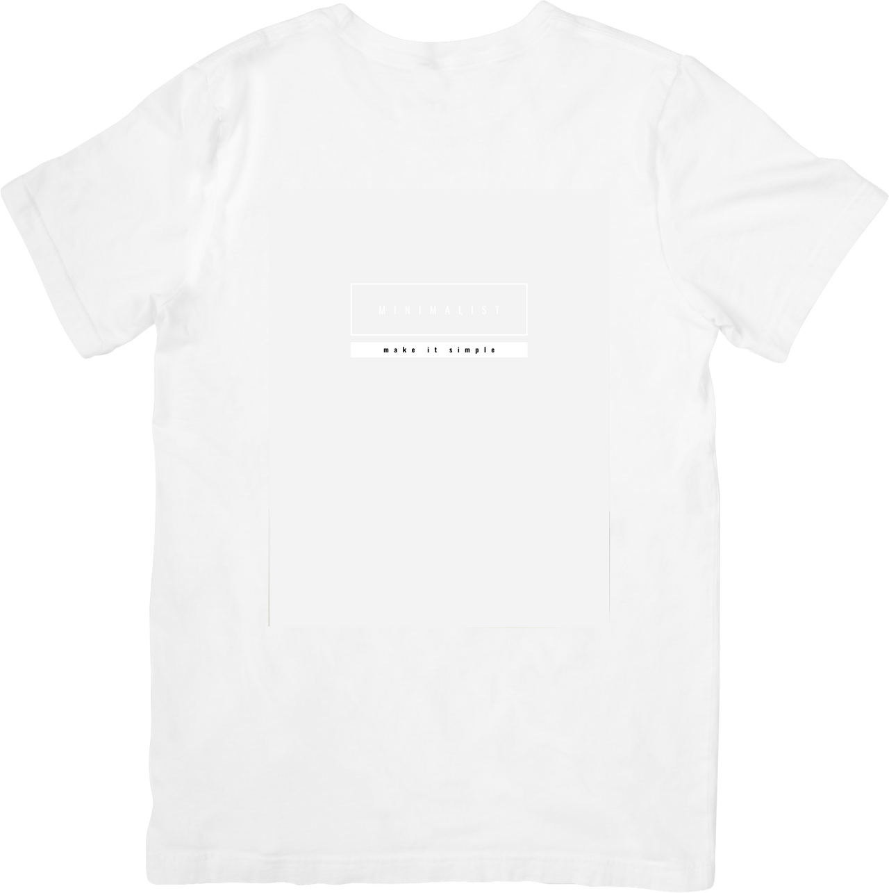 Make It Simple Minimal Box Logo T-Shirt | Clean Aesthetic Minimalist Graphic Tee