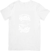 Thumbnail for Everything Is Better Together T-Shirt | Minimalist Cute Bird Quote Graphic Tee