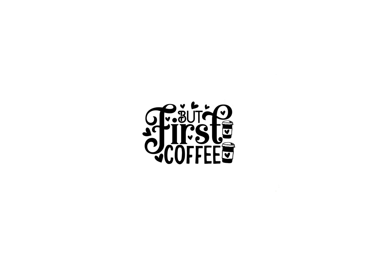 But First Coffee Throw Pillow | Black Typography Decorative Pillow | Coffee Lover Gift