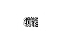 Thumbnail for But First Coffee Throw Pillow | Black Typography Decorative Pillow | Coffee Lover Gift