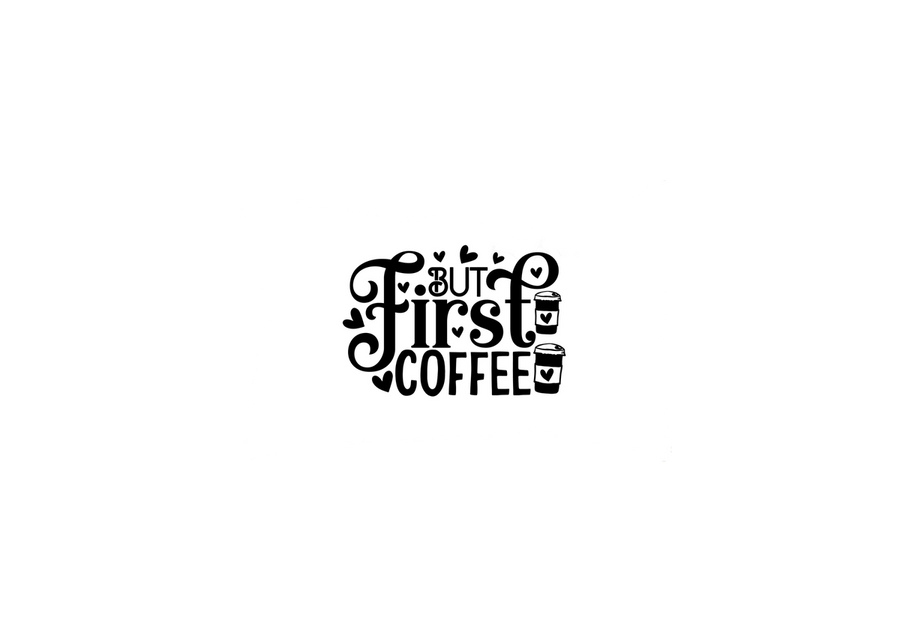But First Coffee Throw Pillow | Black Typography Decorative Pillow | Coffee Lover Gift